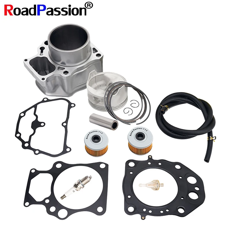 

Road Passion Motorcycle Parts Cylinder Block+Piston Rings Kit+Head Gasket Kit For Honda TRX420 Rancher TRX 420 12100-HP7-A00