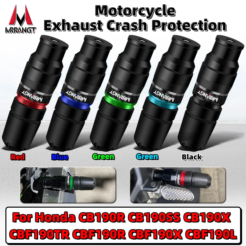 

MRRANGT Motorcycle Exhaust Crash Bar Guard Fit for Honda CB190R CB190X CBF190TR CBF190L Exhaust Engine Protection