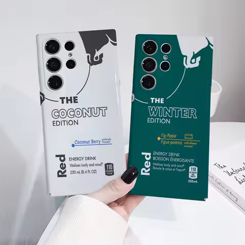 INS HOT Phone Case For Samsung S25 Film Shell GalaxyS24 Ultra 23plus S22 21 A56 36 26 16 Luxury Red Fashion B-Bulls Cover