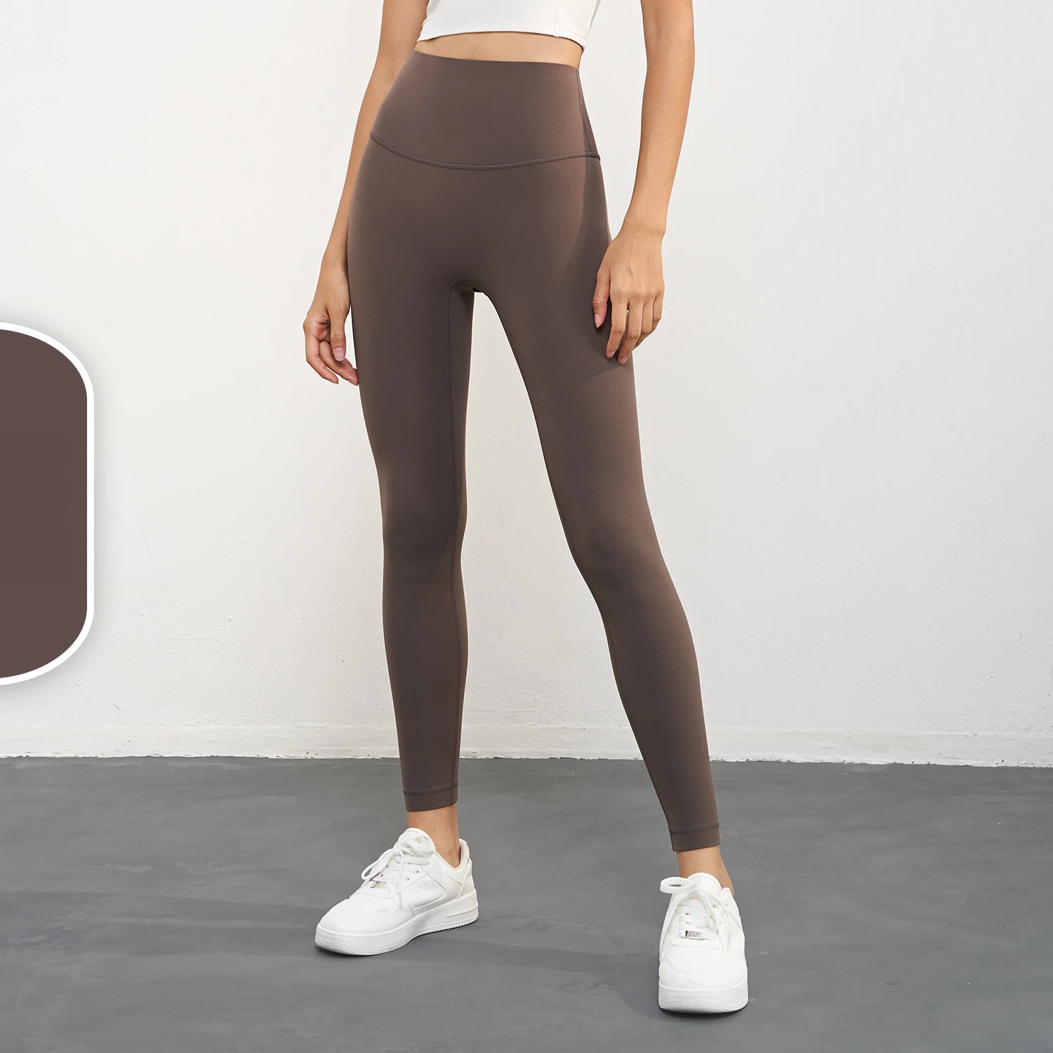 Modische Herbst-Winter-Damen-Fleece-Yogahose mit hoher Taille, Hüftlift, bequem, schmal geschnitten, für Laufen, Fitness, Freizeit und Radfahren. – Detail 18
