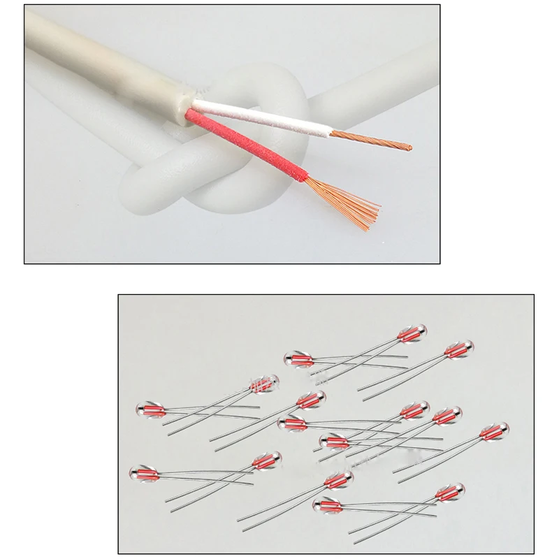 Roestvrijstalen Ntc/10K Geplakt Type Oppervlaktemeting Patch Temperatuursensor 1-20M Kabel 2 Draad Waterdicht En Oliebestendig