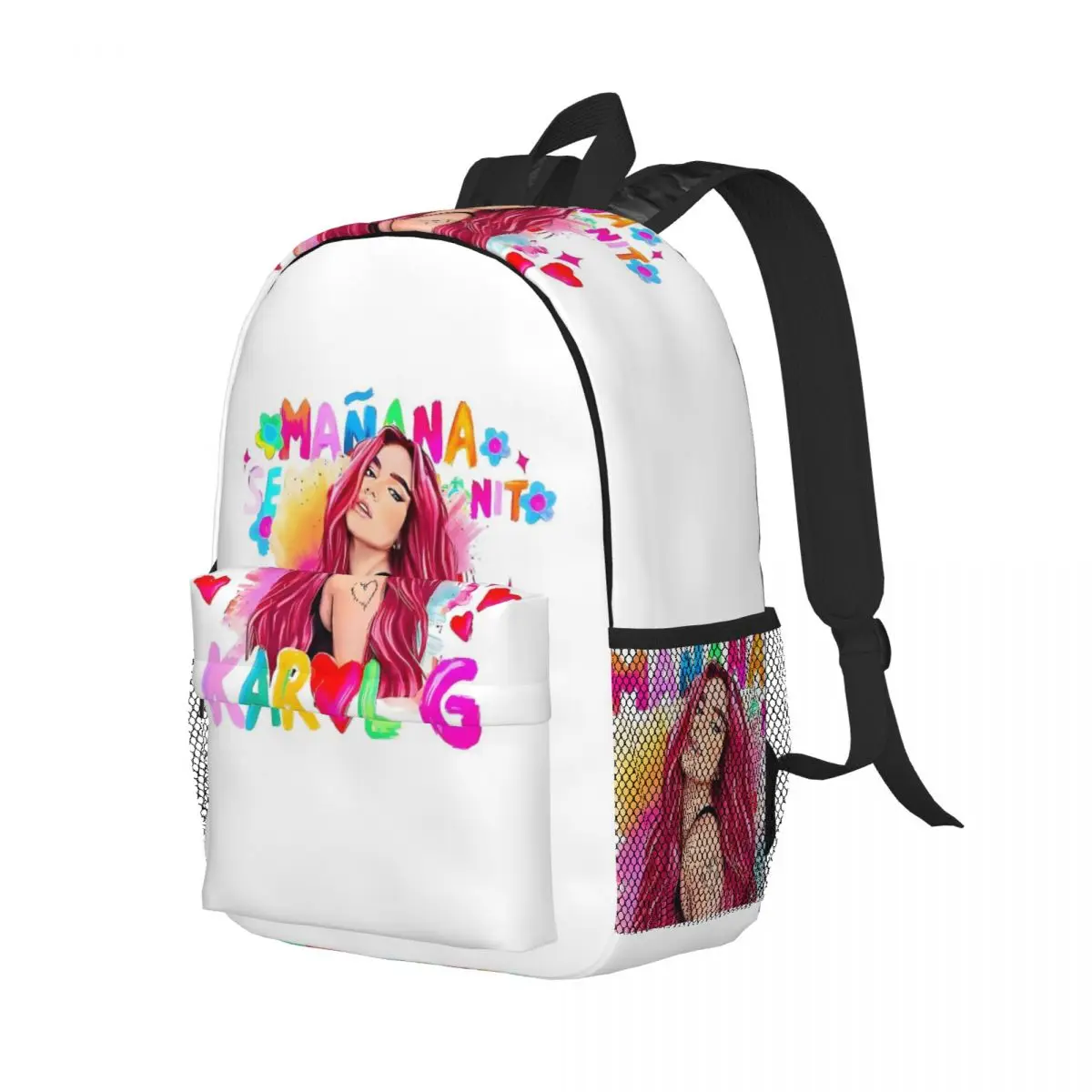 

Рюкзак Karol G Manana Sera Bonito, студенческий рюкзак для мальчиков и девочек, детская школьная сумка, сумки на плечо для ноутбука для мужчин и женщин