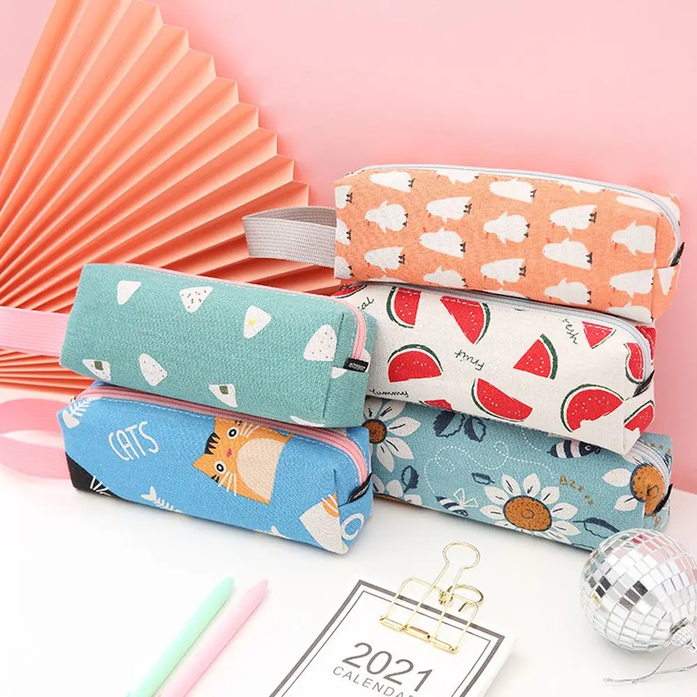 

Learning Stationery Large Capacity Writing Supplies School Supplies Pencil Box Canvas Pen Bag Pencil Pouch Pencil Case