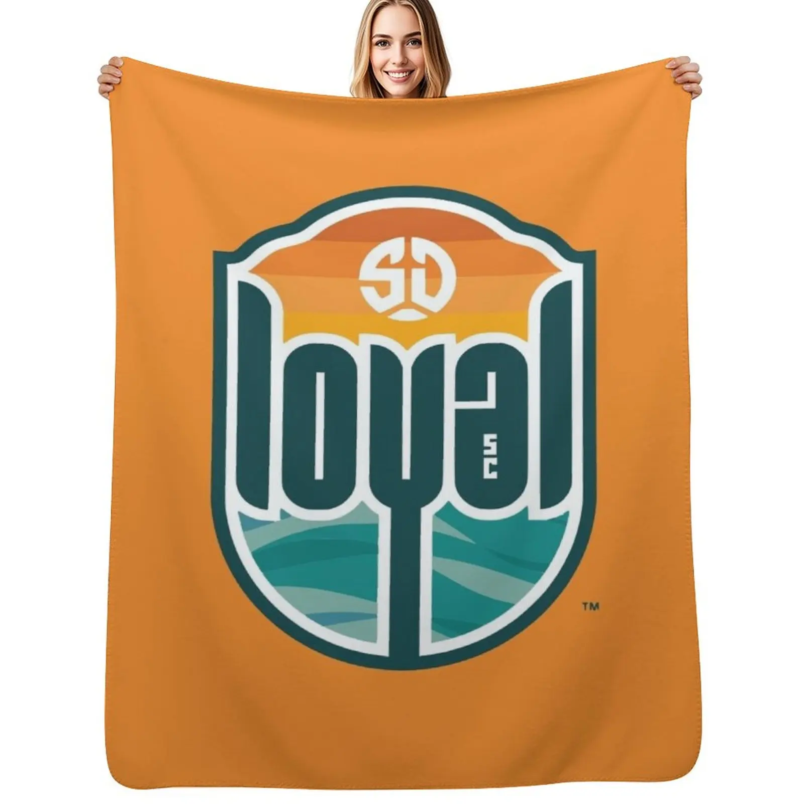 

San Diego Loyal SC Throw Blanket Luxury Designer Flannel Baby Polar Blankets