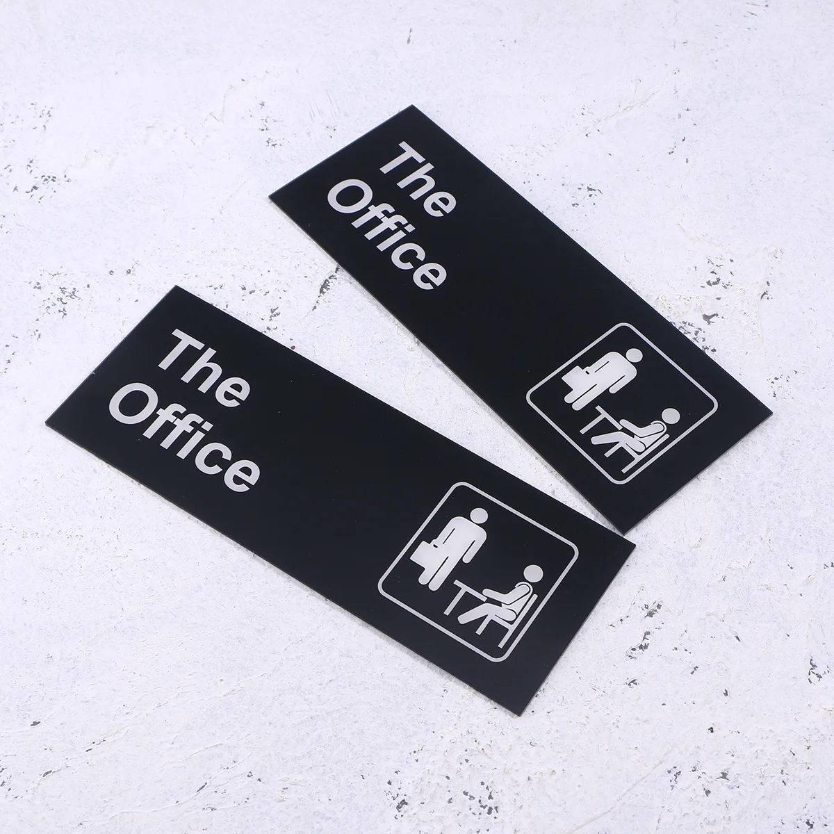 

2pcs Acrylic Sign For Office Informative Indicator Employees Sticky Safety Sign Self-Adhesive Wall Decal Workplace Hospital