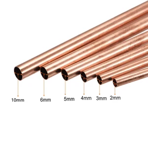 Tubo reto de cobre roxo, tubo oco, tubo de cobre rígido, diâmetro exterior 2-18mm, comprimento da parede, 200mm, 250mm, 300mm, 500mm, T2, 1Pc 8 principais vendas mangueira roxa - №4