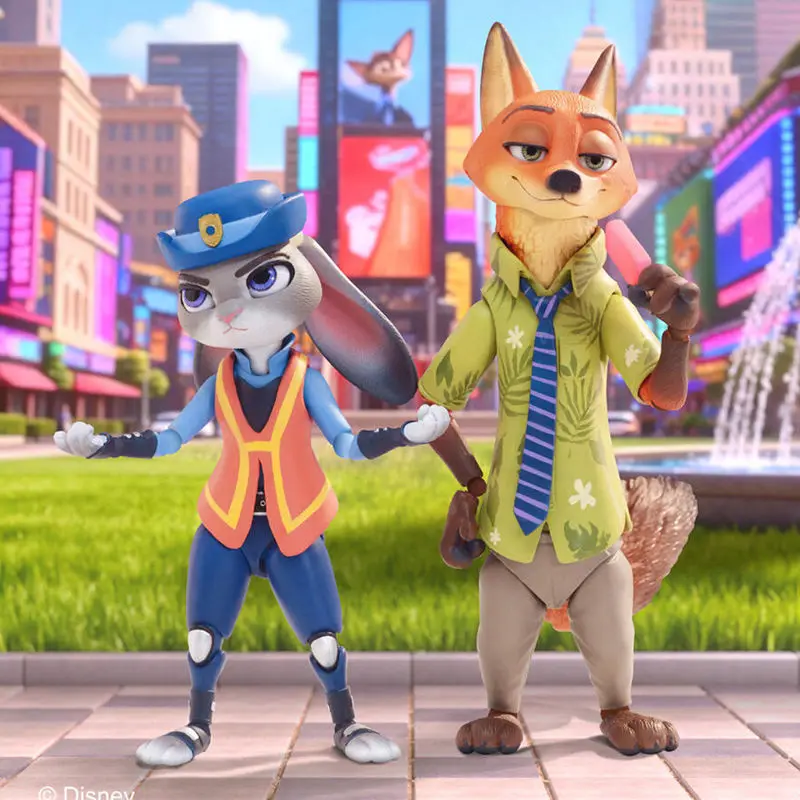 

Genuine Zootopia Action Figure Series Blind Box Kawaii Bjd Mystery Box Judy Hopps Nick Wilde Anime Figures Model Toys Kid Gifts