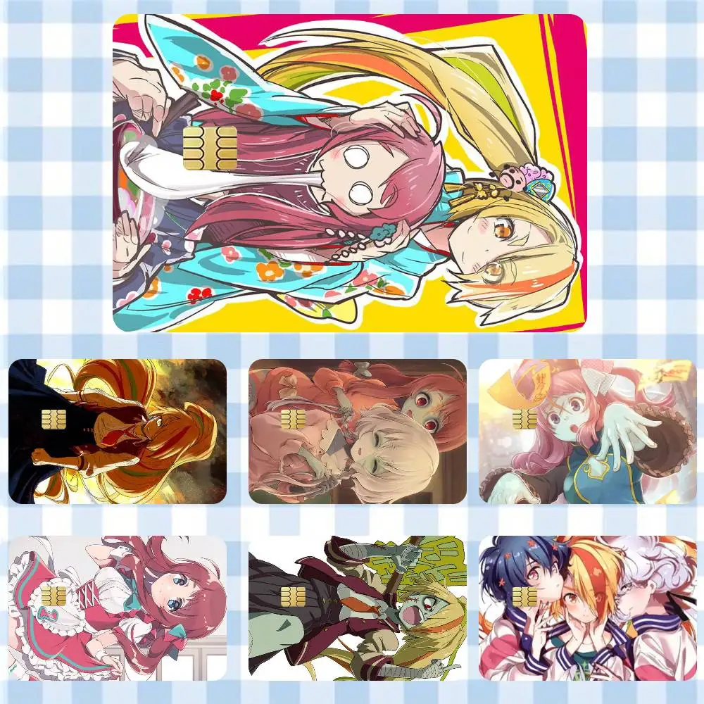 ZOMBIE LAND SAGA Anime  Sticker Film Tape Skin for Credit Card Debit Card Waterproof Stickers Cartoon