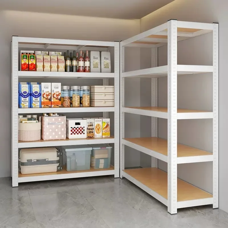 Household Shelves Storage Racks Multi-layer Storage Racks Warehouses Balconies Supermarkets Angle Steel Storage Iron Racks