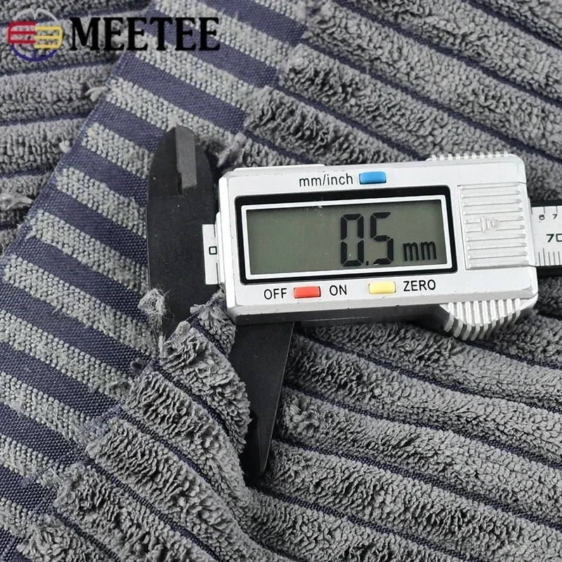 Meetee 50/100*150cm Striped Corduroy Fabric for Sewing Bags Sofa Pillows Clothing Cloth Home Textiles Fabrics DIY Material