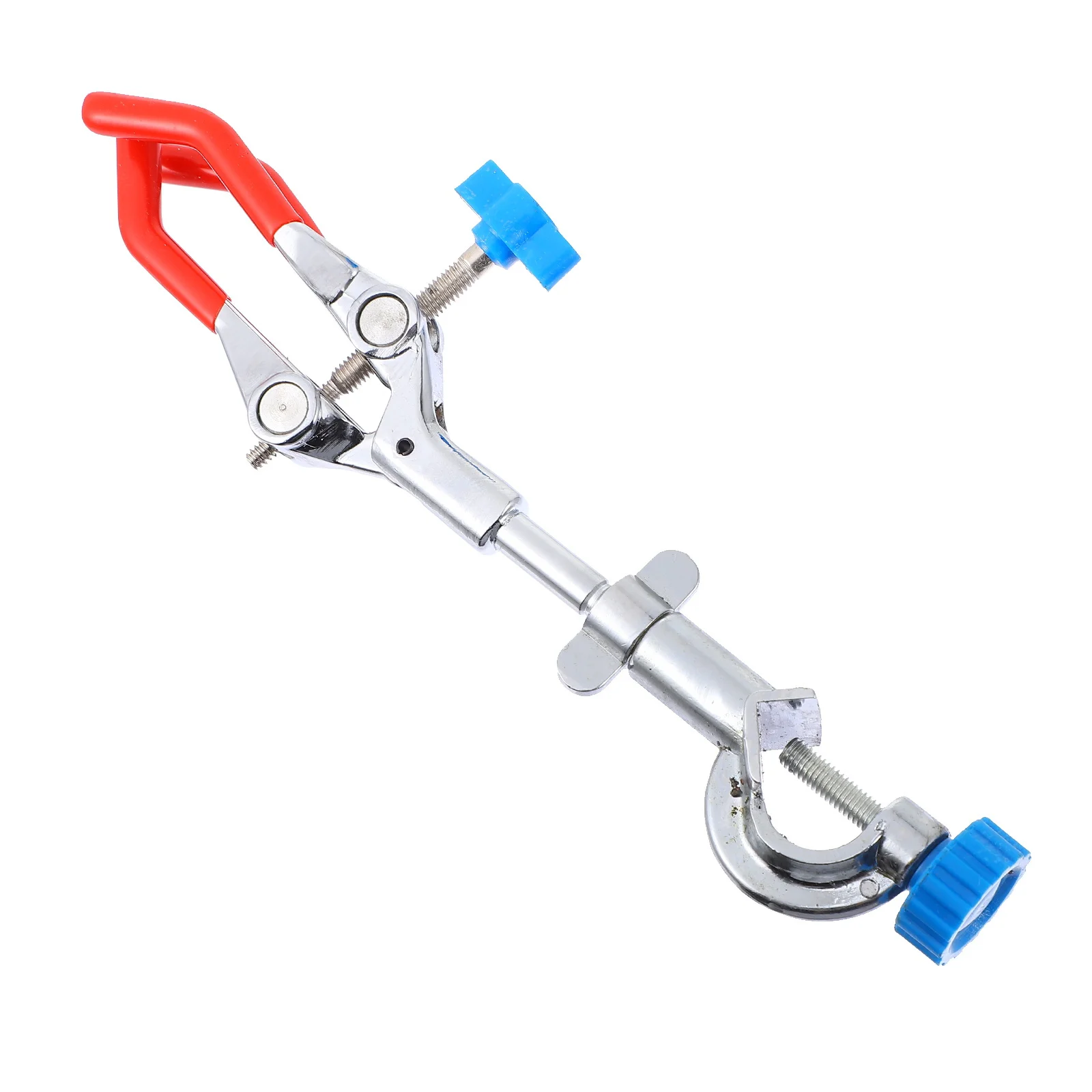 

Laboratory 3 Prong Clamp Ergonomic Handle Three Claws Adjustable Clamp Base Stable Retort Stand Flask Holder Test Tube Clip