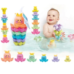 Baby Bath Toys Colorful Waterwheel Bathing Sucker Bathtub Water Spray Play Set Shower Sprinkler Toy For Kids Toddler Children