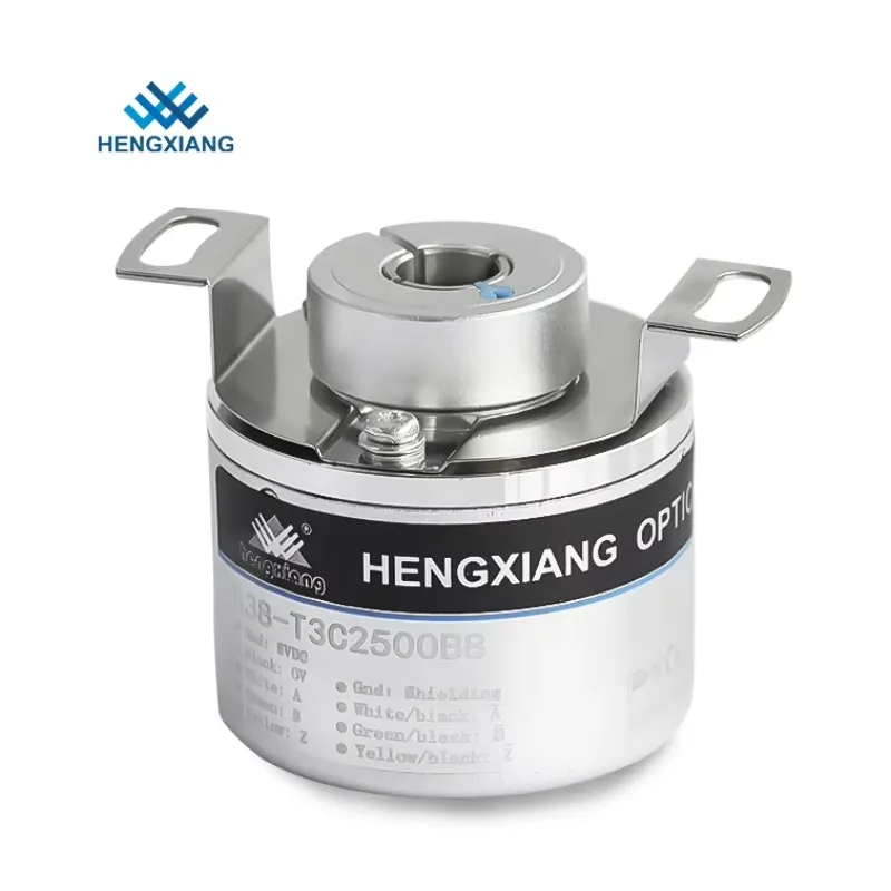 GOOD HENGXIANG Incremental Encoder K38-T3N360 DC5-24V High Resolution 50-16384PPR 38mm Diameter IP65 Protection 38mm Hollow Shaf