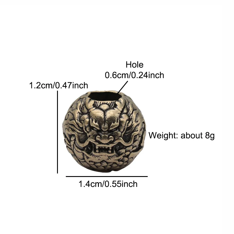لعبة دراغون بول شكل النحاس سكين الخرز EDC DIY Paracord المنسوجة أساور الحبل قلادة اكسسوارات أداة خارجية الشنق مجوهرات