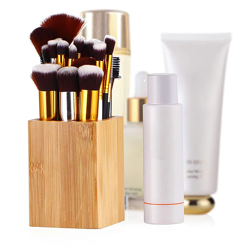 1pc Bamboo Desktop Storage Pencil Organizer Stationery Multifunctional Home Study Office Pen Holders Desktop Organizer