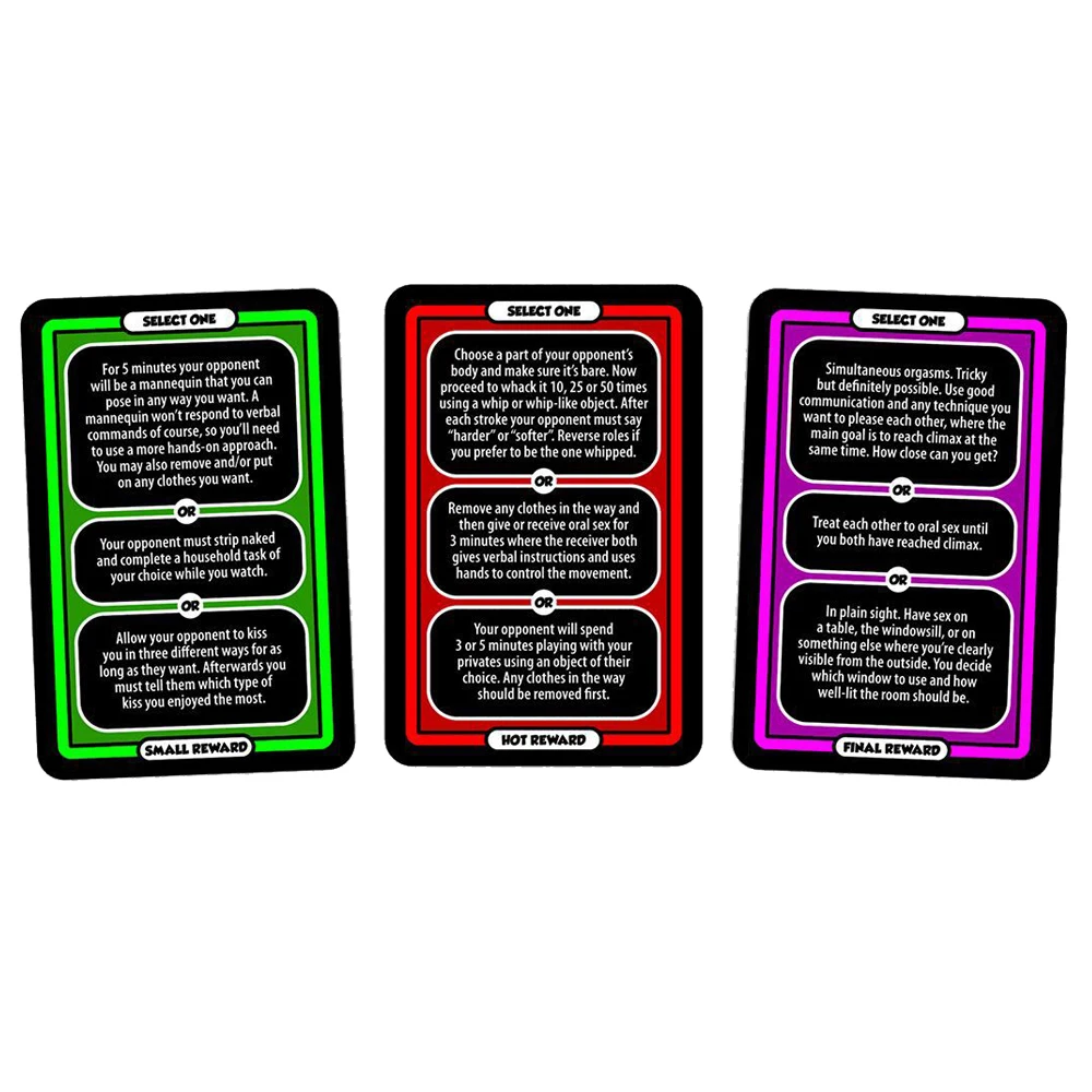 Newest Bedroom Battle Is A Strategic Game For Couples 92 Battle Cards 70 Reward Cards With 210 Sexy Challenges