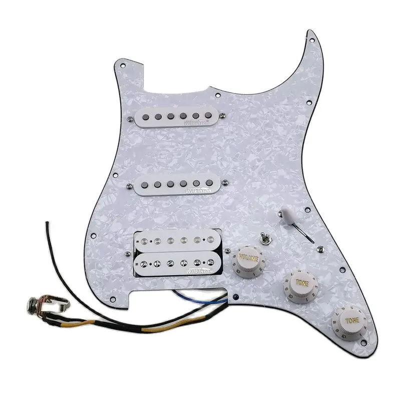 Prewired  Pickguard Wilkinson Alnico5 SSH Pickup 7 Way Type Fully Loaded Pickguard Guitar Accessories