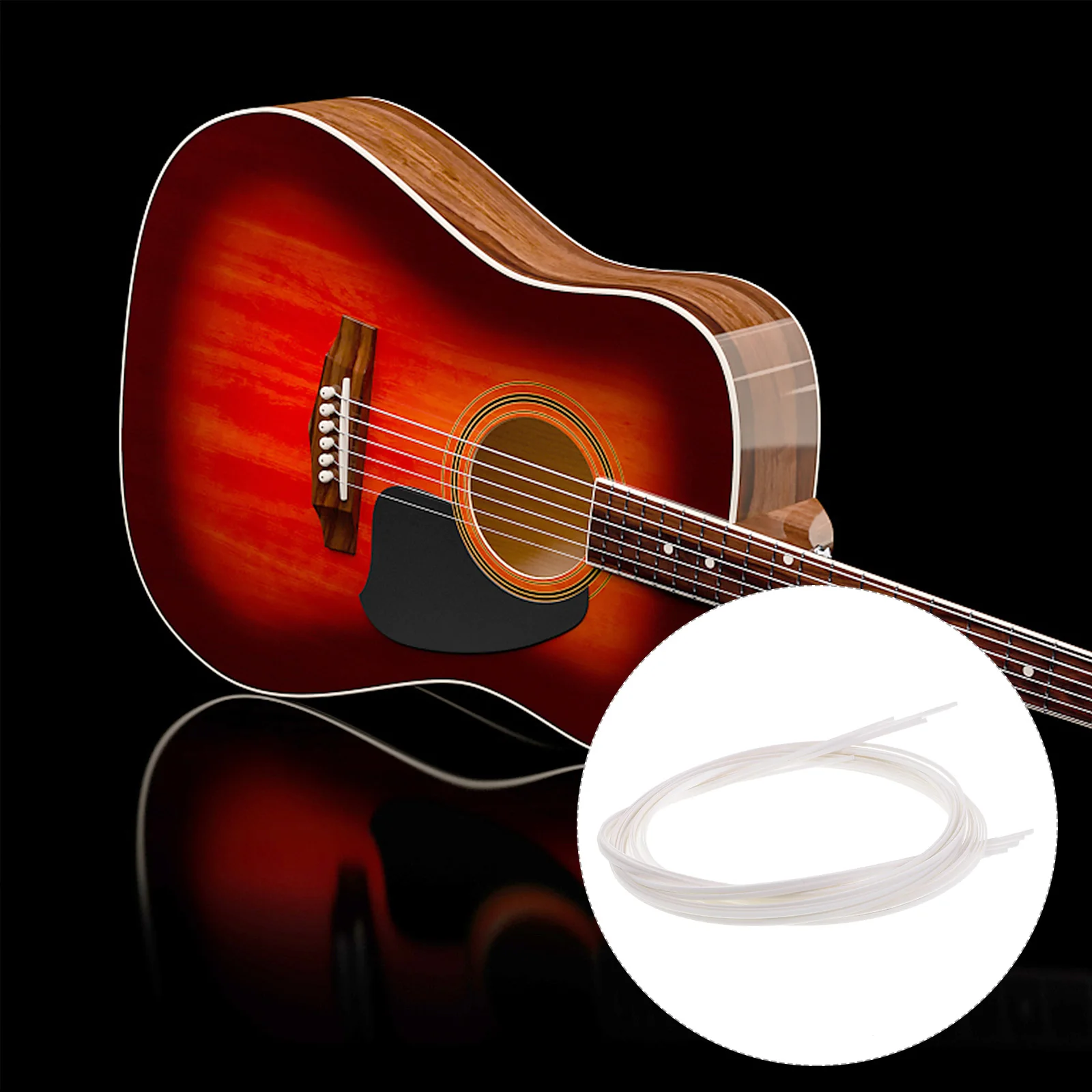 

8 Pcs Guitar Trim Inlay Strips Body Convenient Purfling Edge Binding Accessories Acoustic Parts