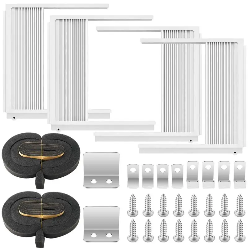 LIKE WISH Window AC Side Insulation Panels With Adjustable Frame For 5000 To 20000 BTU Units