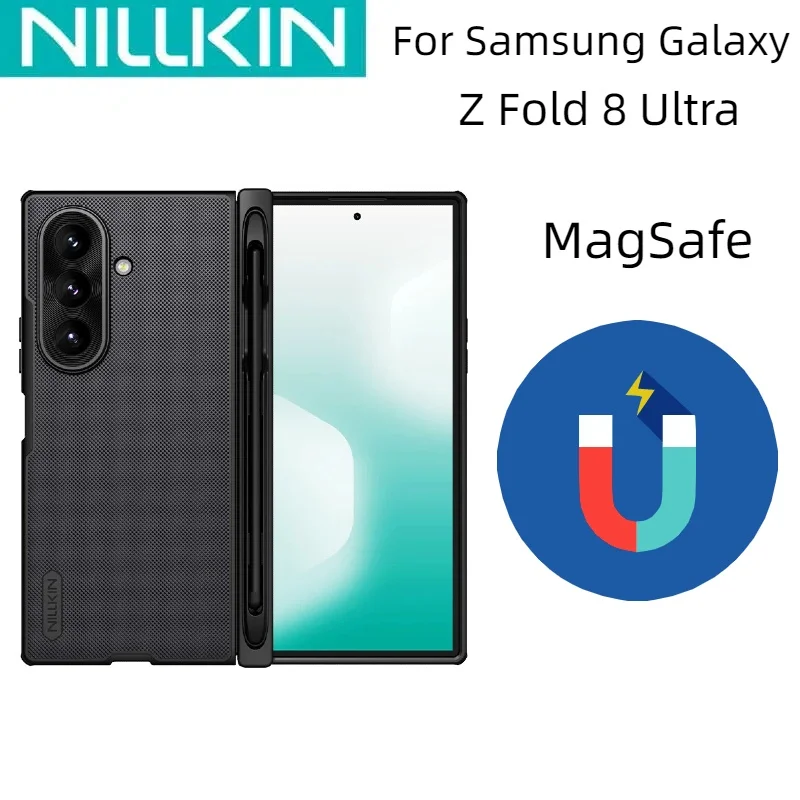 Funda Magnética Plegable Nillkin para Samsung Galaxy Z Fold8Ultra, Protector Esmerilado Antihuellas y Antigolpes (Versión con S Pen)