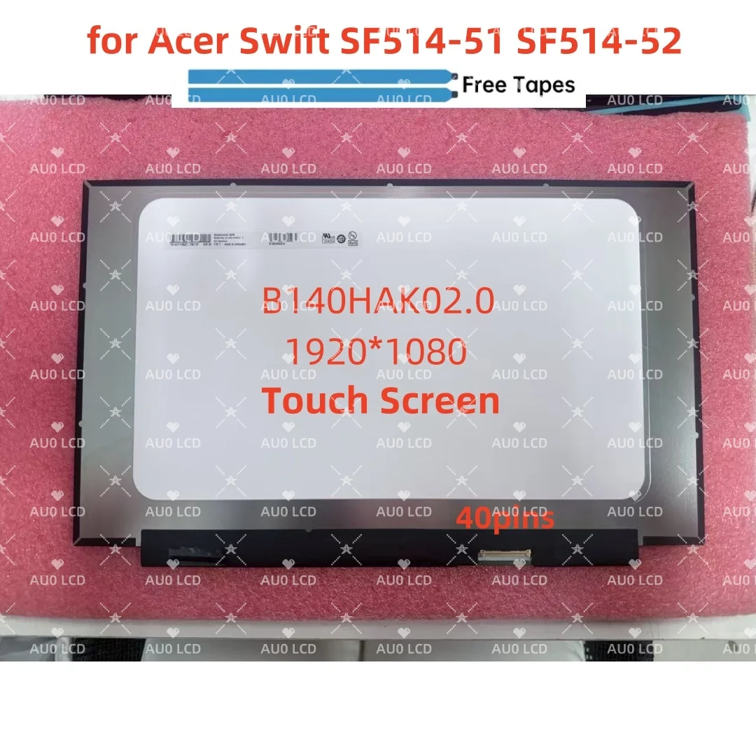 140-b140hak020-pour-acer-swift-sf514-51-sf514-52-ordinateur-portable-lcd-ecran-tactile-led-ips-panneau-matrice-affichage-40-broches-edp