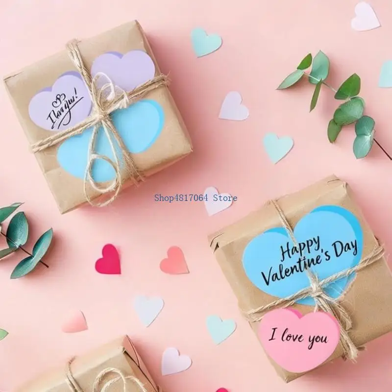 T3LB 2500Pieces Assorted Color Heart Sticker for Wedding Valentines Decoration