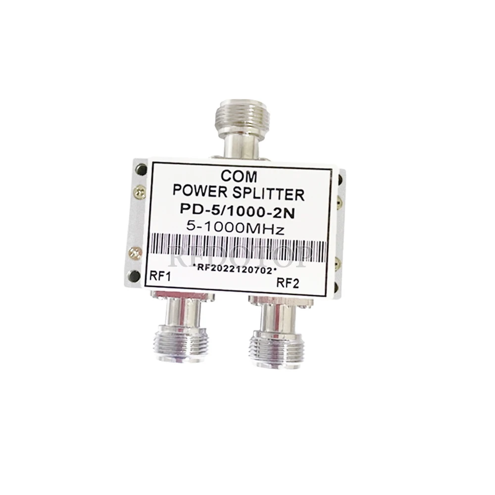 1Pcs 0.05G-1G RF power divider N Female 1 to 2 Connector radio frequency divider 5MHZ-1000MHz one point two RF Power Splitter