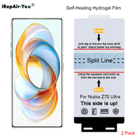 2Pcs Front Hydrogel Film For Nubia Z70 Ultra Z70s Z60s Pro Z60 Ultra TPU Self-Healing Screen Protector Case Friendly+Fix Tools