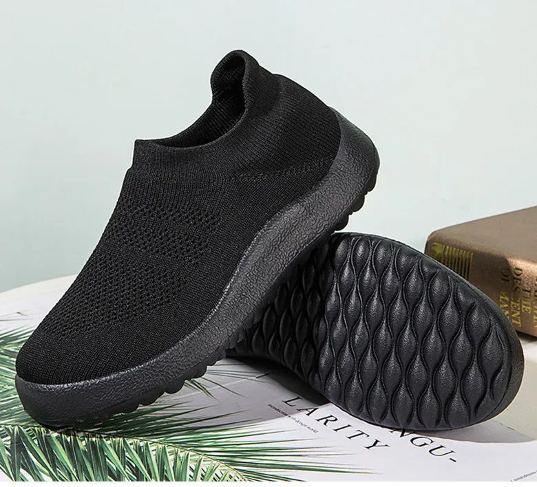 Damen-Sneaker zum Hineinschlüpfen, Damenschuhe, 2023, atmungsaktive Mesh-Turnschuhe für Damen, Sportschuhe, weiße Freizeitschuhe, Zapatillas Mujer – Detail 10
