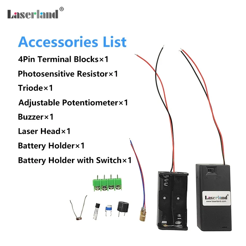 DIY Laser Alarm Kit Security System Anti-Theft Infrared  Line Science Experiment Invention Electronic Production