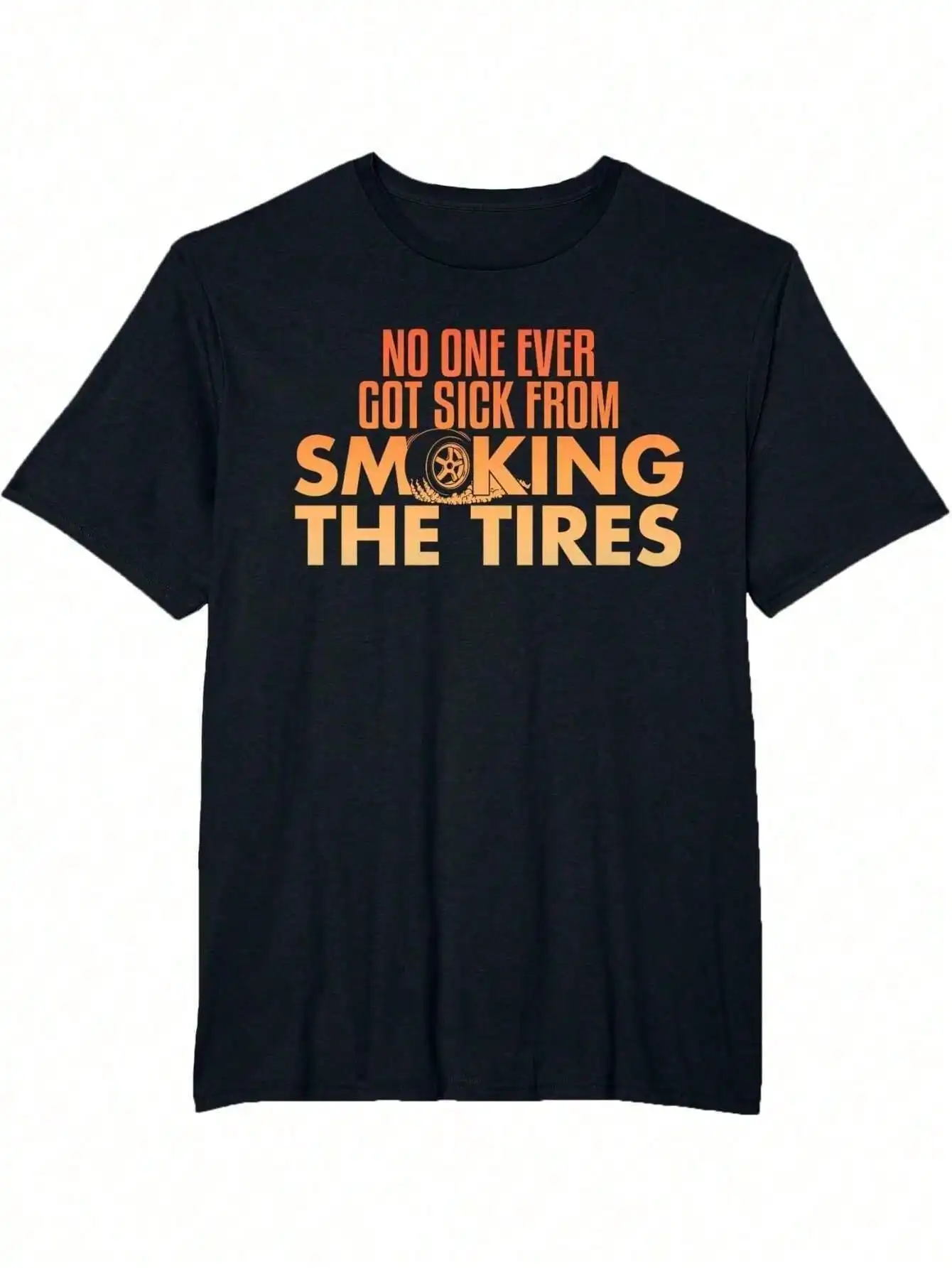 

Men's 100% Cotton Drag Racing T-Shirt Comfort Fit Short Sleeve Casual Sporty Tee for Car Enthusiasts Auto Race Dragster Women