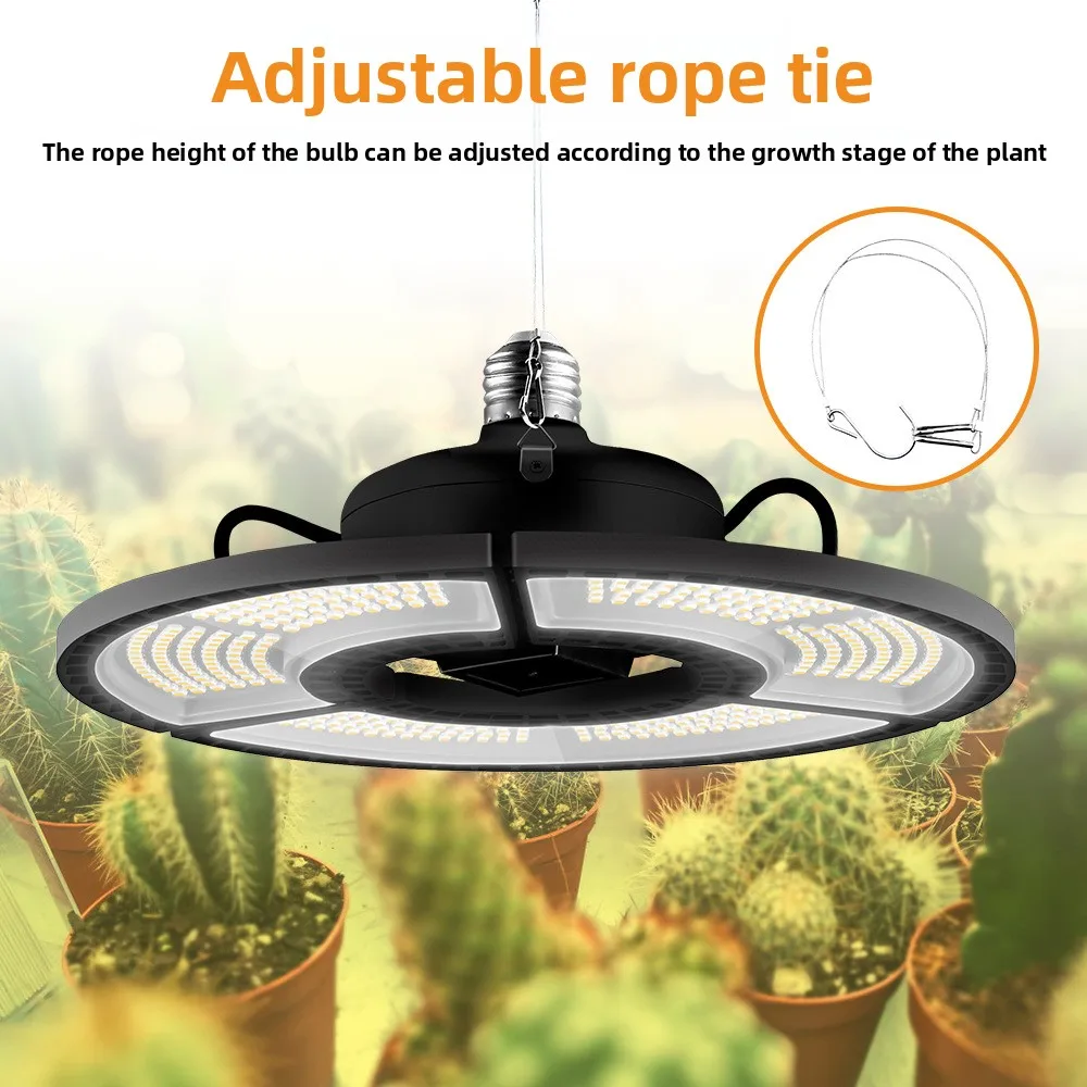 Nova chegada espectro completo led cresce a luz, 288/360/432 contas de led, lâmpada de planta dobrável ajustável para suculentas de estufa interior