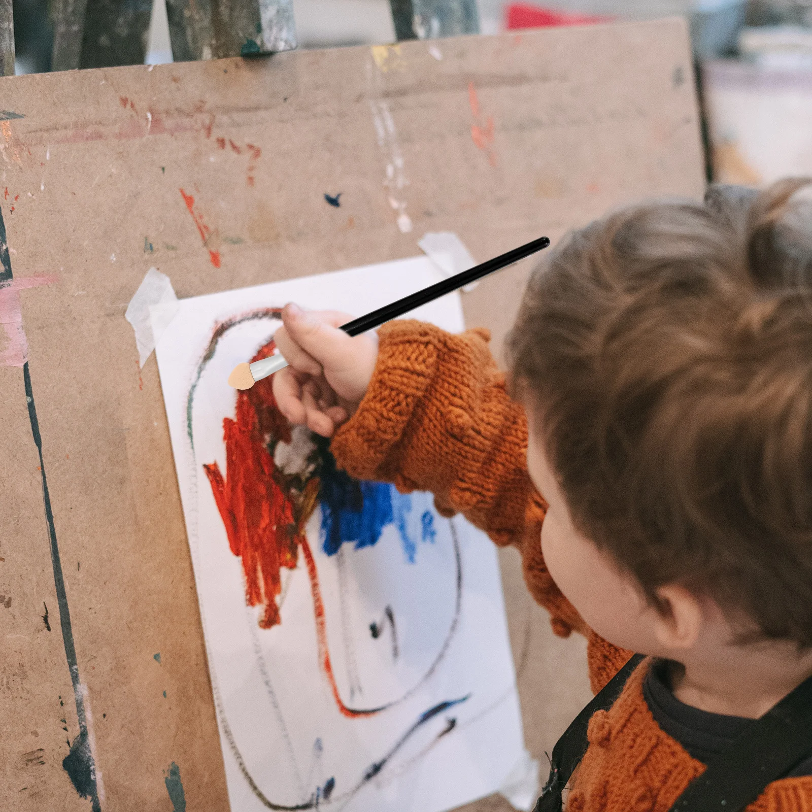 

20pcs Sponge Paint Tools Kids Painting Diy Graffiti Art Kit Portable Washable Brush Set For School Party Activities Art Supplies