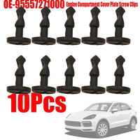 10Pcs Engine Compartment Cover Plate Screw Clips For Porsche For Cayenne 2005 95557271000 955-572-710-00