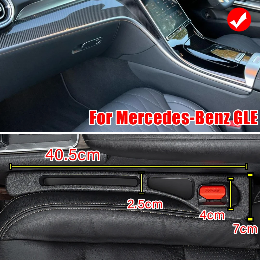 Car Seat Gap Filler Strips For Mercedes Benz GLE 250 350 360 400 300d W166 W167 250d 400d 53 AMG Line 2020 2023 2024 Accessories