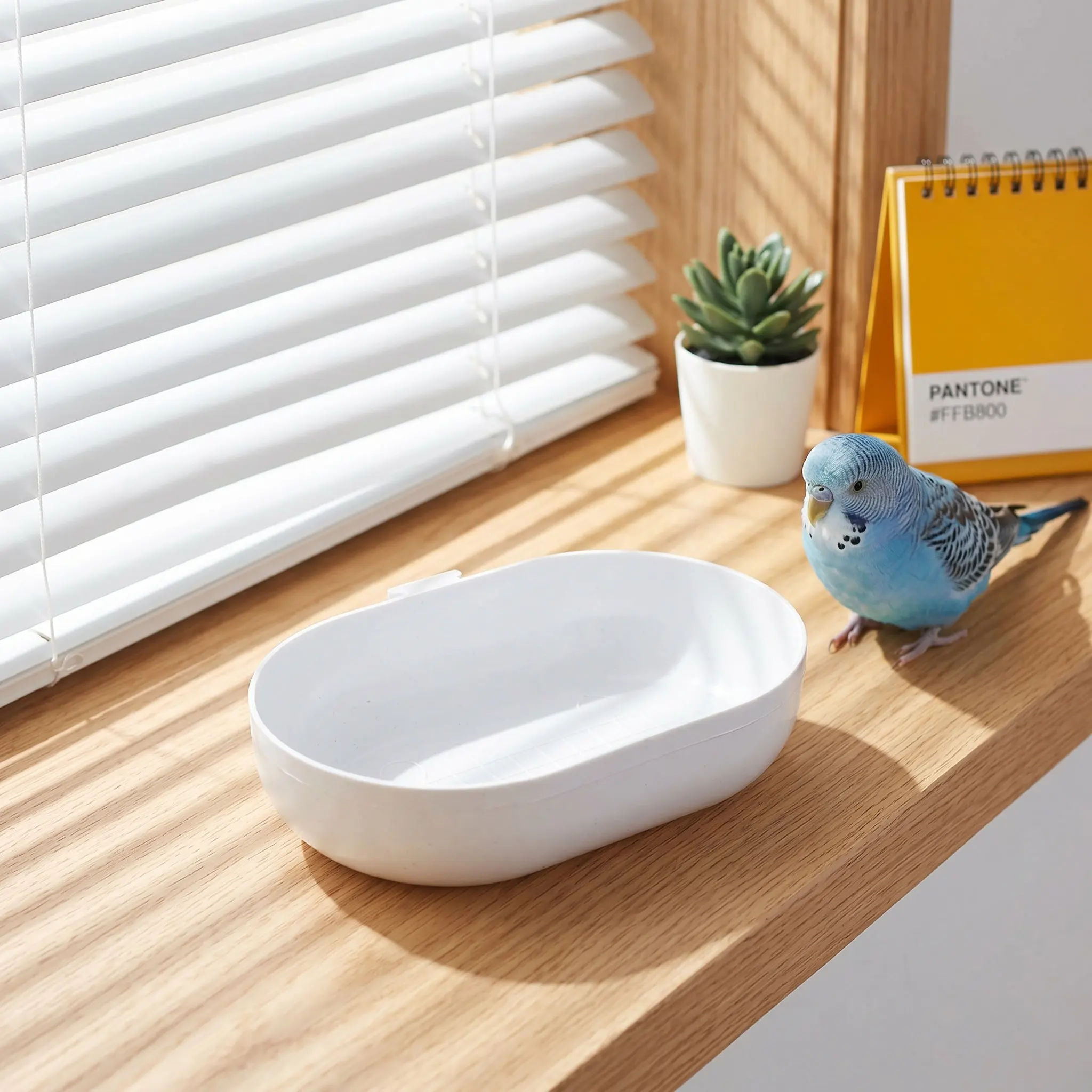2Pcs Plastic Bird Bath Bowl Small Birds Specific Birdbath Bowl Replacement Set Heavy Duty Outdoor Balcony Bird Water Feeder