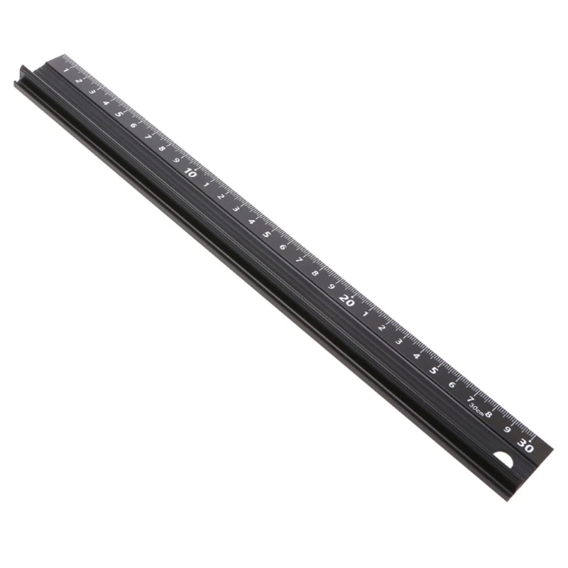 Aluminum Alloy Straight Ruler Multifunctional for Protection Anti Slip Drawing T