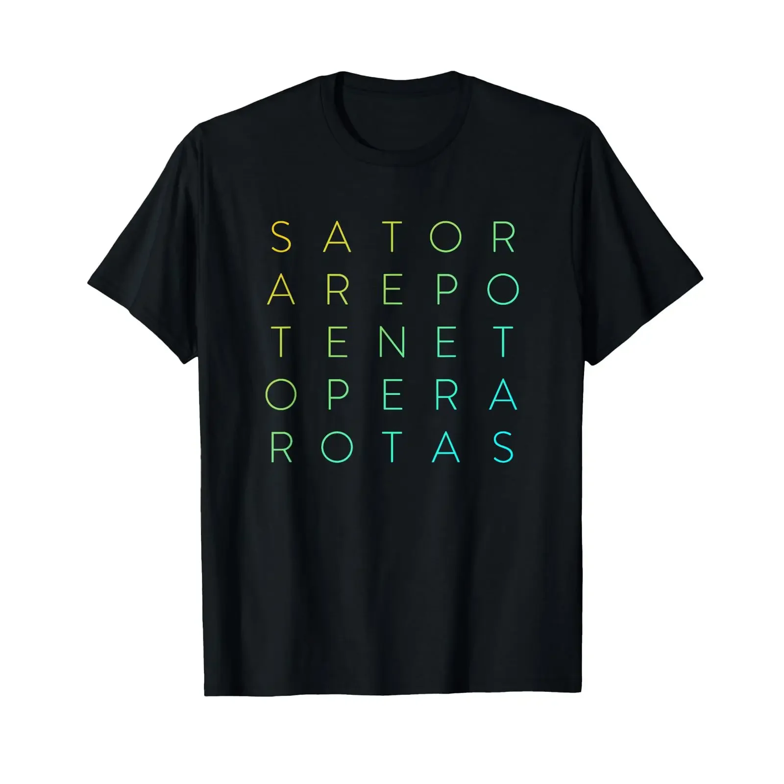 Modern Sator Square Arepo Tenet Opera Rotas T Shirt vintage Washed Breathable Slightly Soft Comfortable Unisex Stretched homme