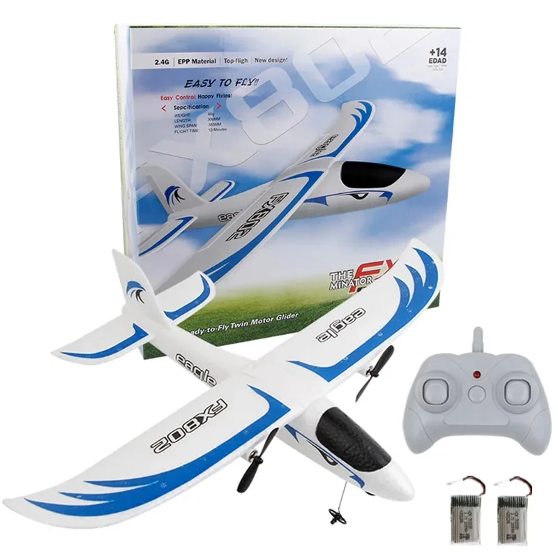 FX802  RC Foam Plane 2.4G 2CH Radio Control Glider Remote Control Airplane Aircraft Foam Boys Toys for Children