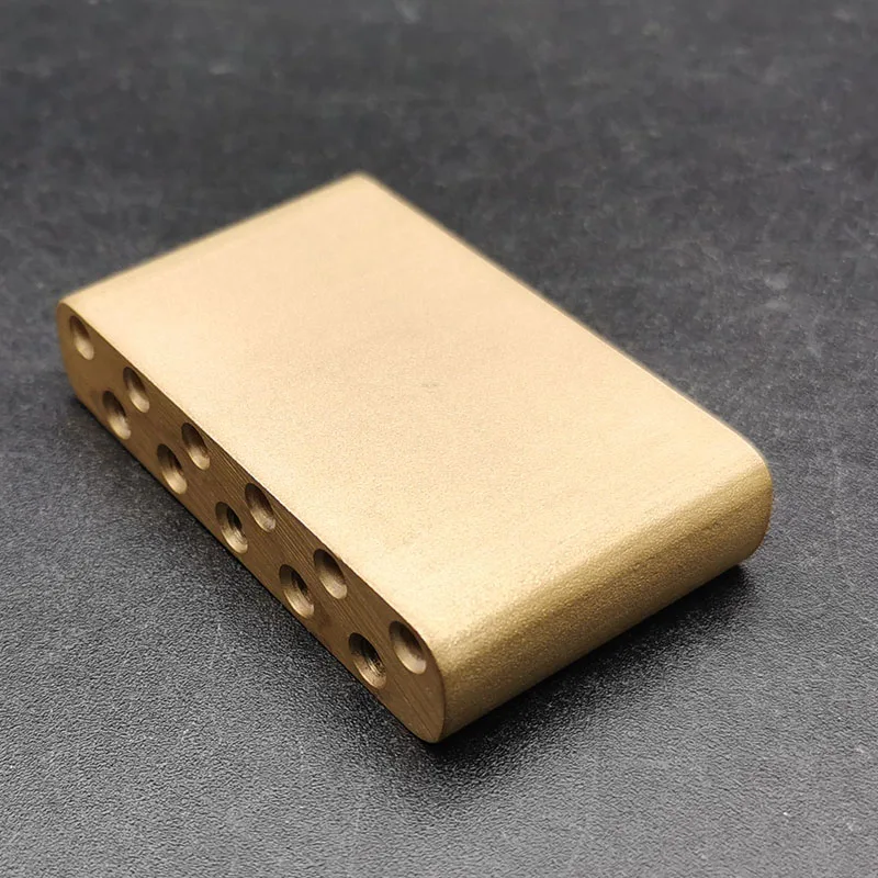 37.5MM Ultra Solid Fat 10.4MM Brass Tremolo Block for Tremolo Bridge of Electric Guitar 63x13.5x37.5MM Brass