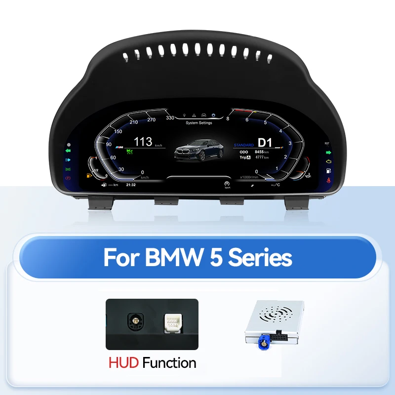 12.3inch Digitale Dashboard LCD Cluster Voor BMW 5 Serie F07 F10 F11 F18/6 Serie F06 F12 F13/7 serie F01 F02 F03 F25 F15 AUTO