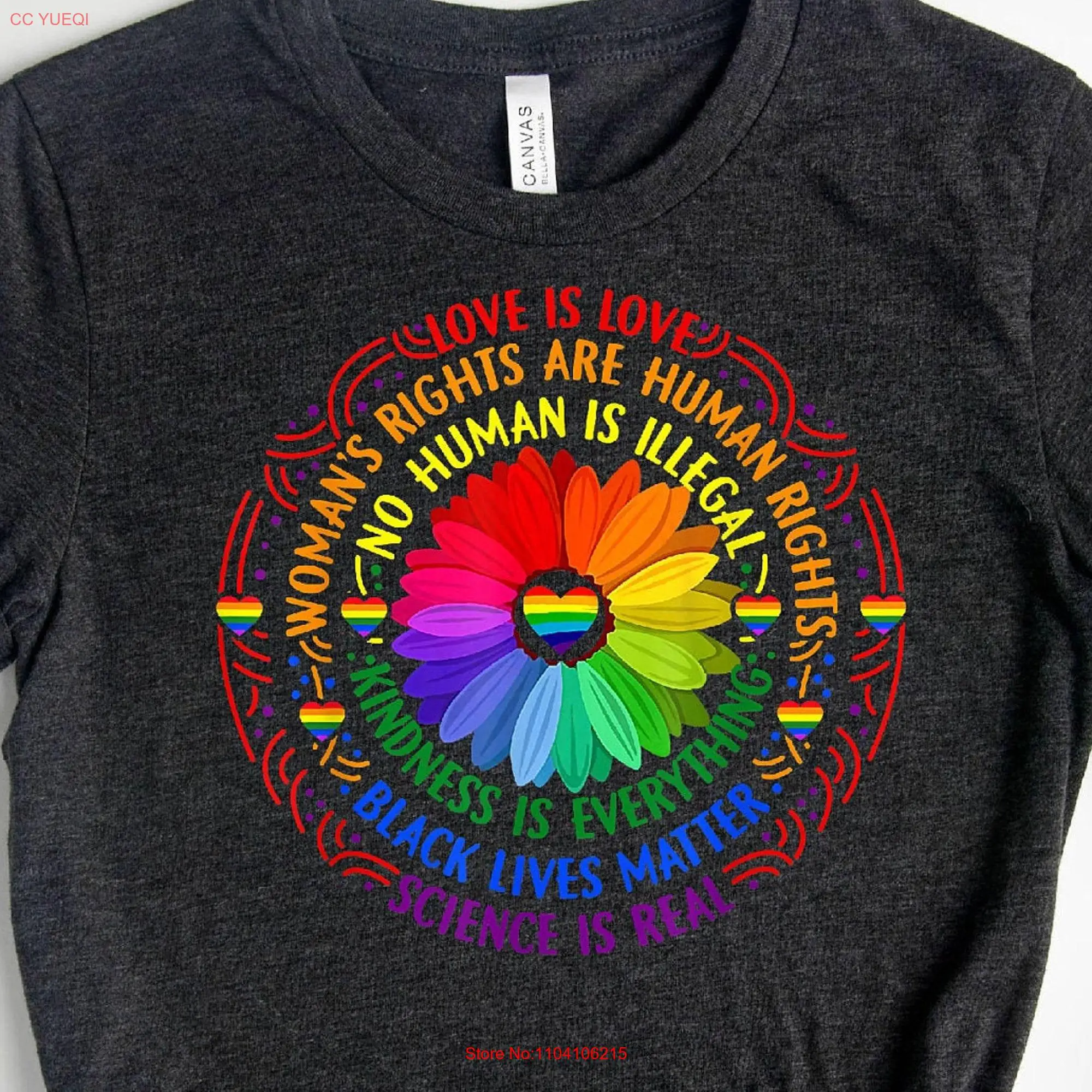 Pride Flower Ally AF LGBT Love Wins Rainbow Lesbian T Shirt Month Tank Bisexual Equality Queer long or short sleeves