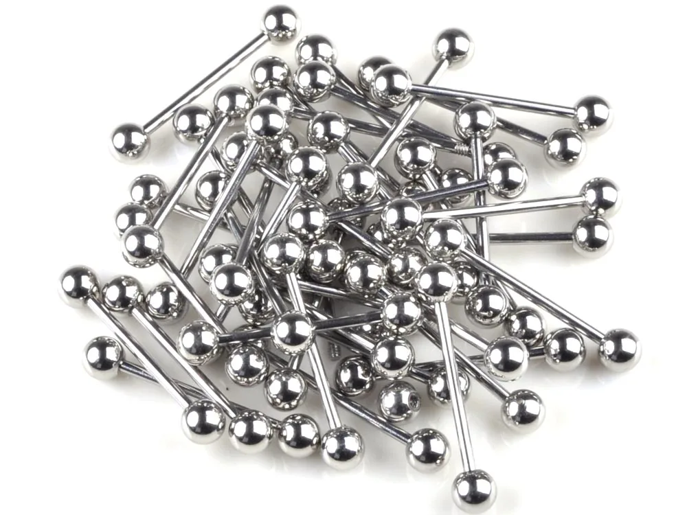 85PC Mix 17style Stainless Steel Body Piercing Jewelry Bulk Nose Ring Tongue Bar Stud Earring Eyebrow Labret Horseshoe Piercing