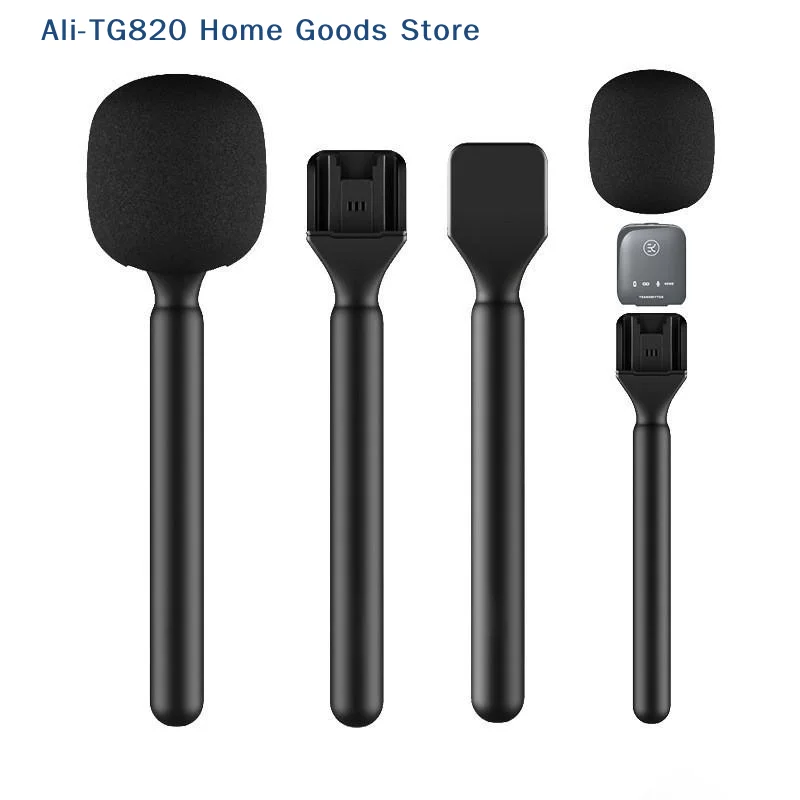 Adaptador de micrófono inalámbrico portátil para entrevistas [TG820] con espuma protectora contra el viento para Rode Wireless GO II para Mic 1 2