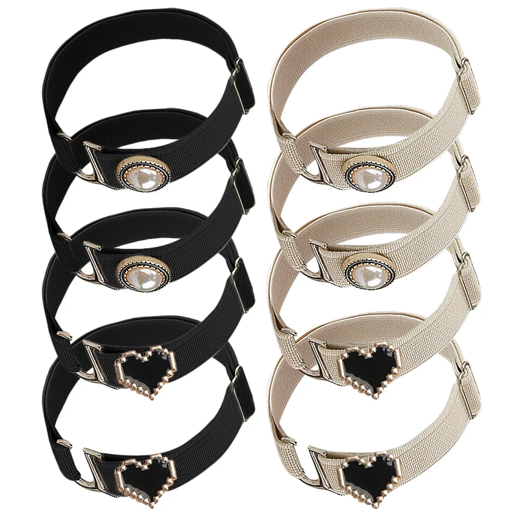 

4Pairs Elastic Heel Straps Anti Slip Replacement Shoe Straps for Women High Heels Dance Shoe Strap for Women Shoes