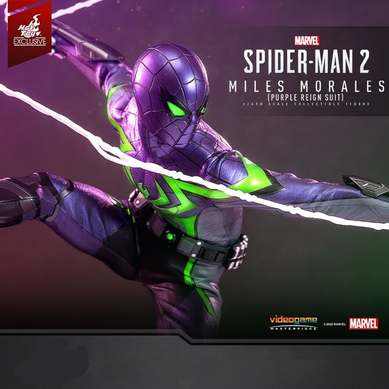 

High-Quality Marvel Spider-Man 2 Miles Morales Purple Reign Dynasty Suit 1:6 Action Figure Collectible Toy For Adults