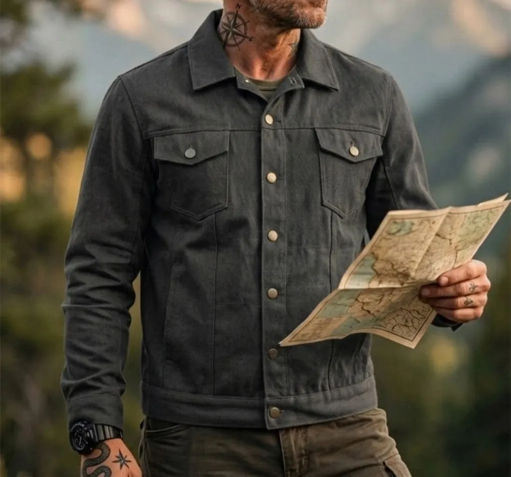 

New Spring Fashion Casual Long Sleeve Turn-down Collar Single Breasted Pockets Solid Color Slim Fit Demin Jacket,5 Colors
