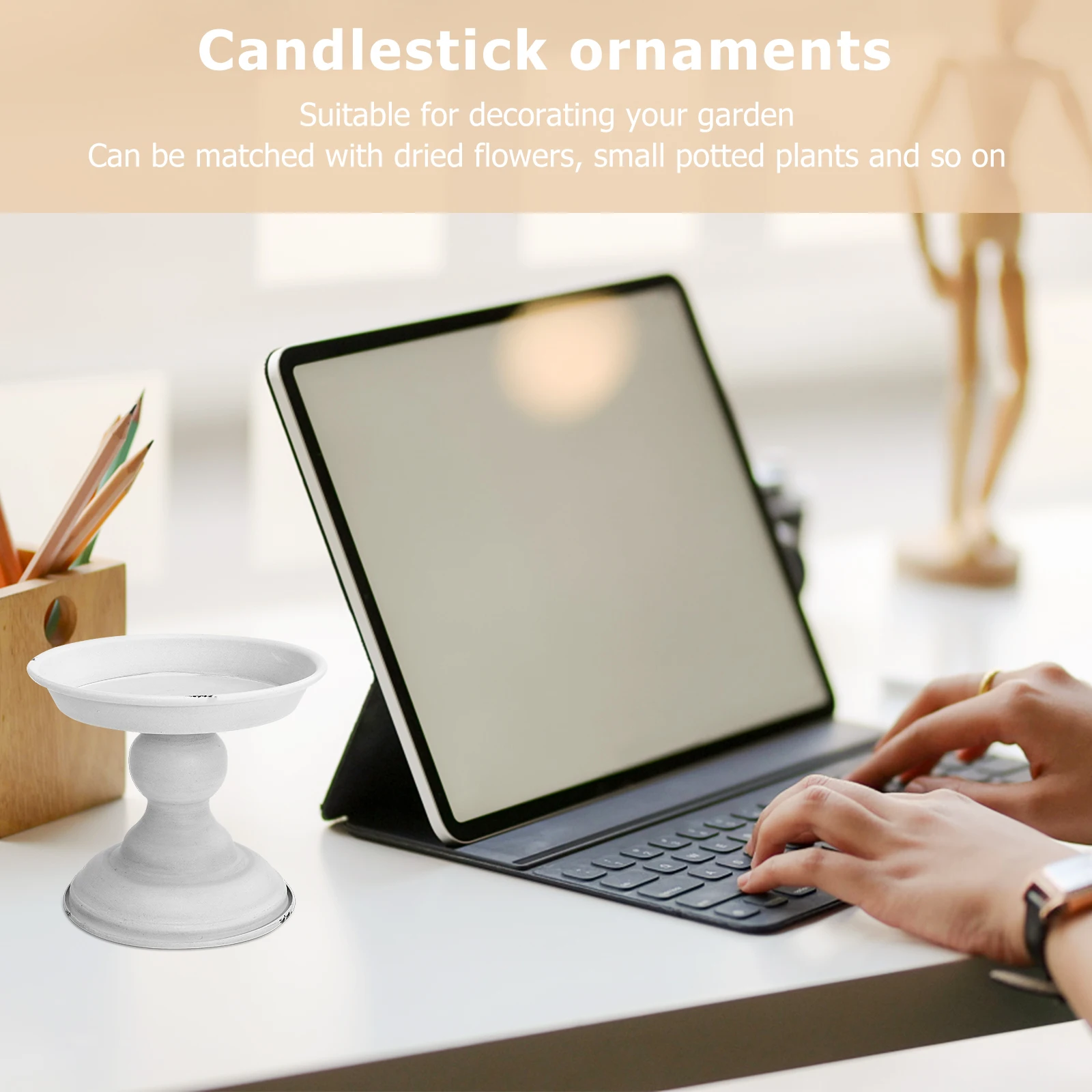 

1Pcs Chic Vase Decor Stylish Beautiful Room Tabletop Ornament Compact Flower Arrangement Holder Retro Home Vase