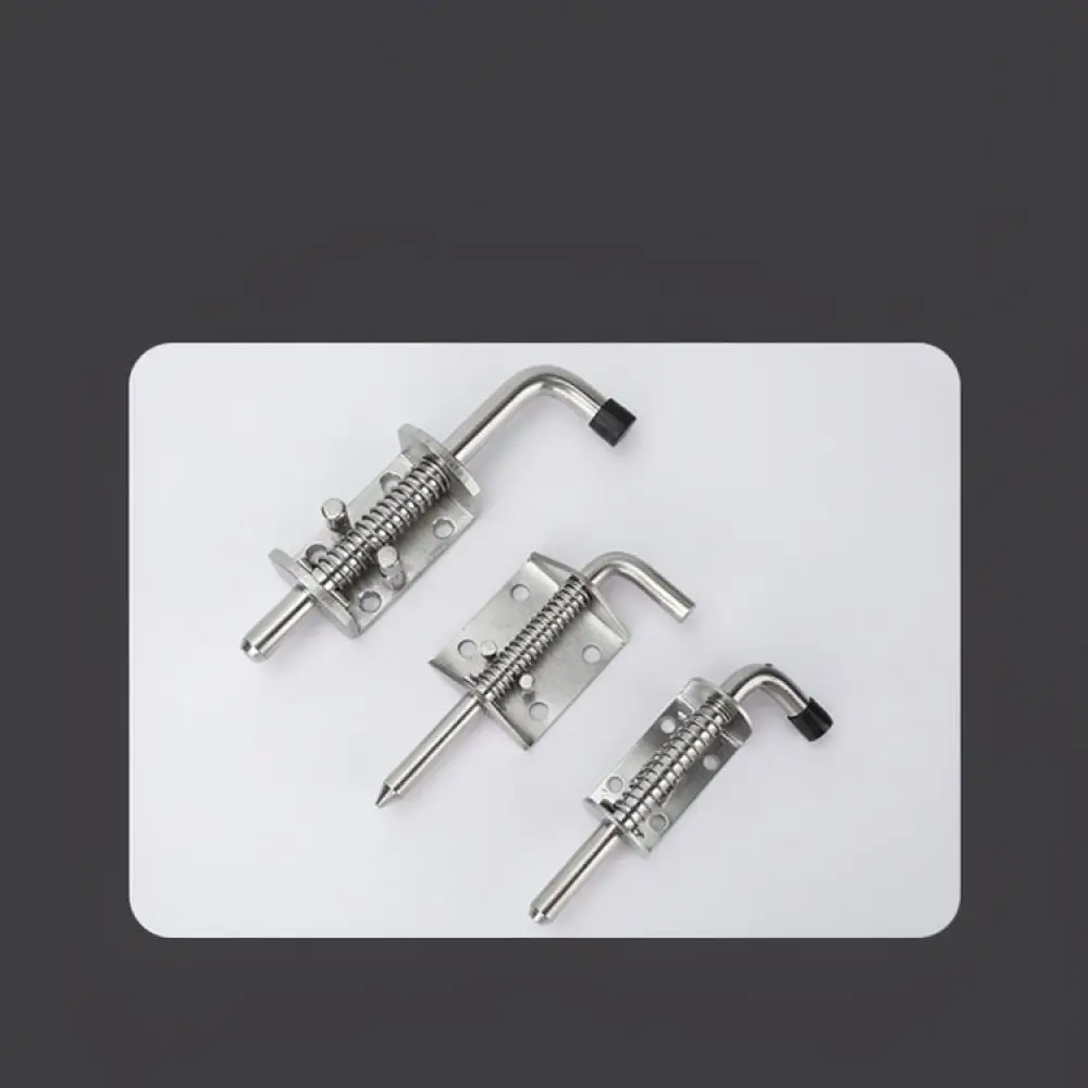 High Performance Weld On Spring Bolt Latch Hinge Stainless Steel Pivot Gate Lock For Cabinet Door Security Fitting