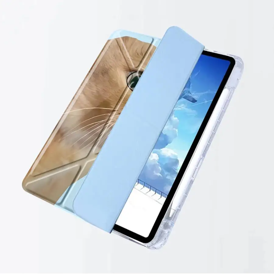 Tablet Case For iPad Mini 6 7 Pro 11th 10th 9th 8th 7th 12.9inch Pro 2025 Air 4 5 M3 M2 1 2 M4 11inch Y-Fold Holder Cover Simple
